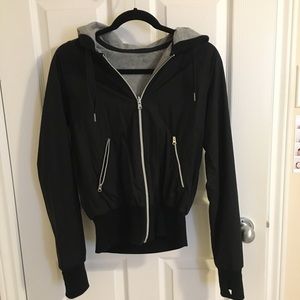 Lululemon Black and Grey Reversible Sweater